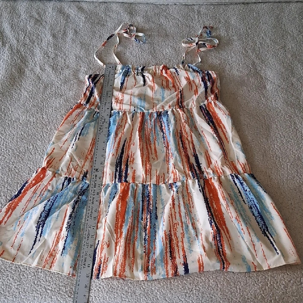 New Emery Rose Vibrant Brushstroke Midi Dress - Picture 4 of 5